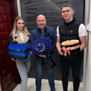 luxusní květinový box ve tvaru srdce